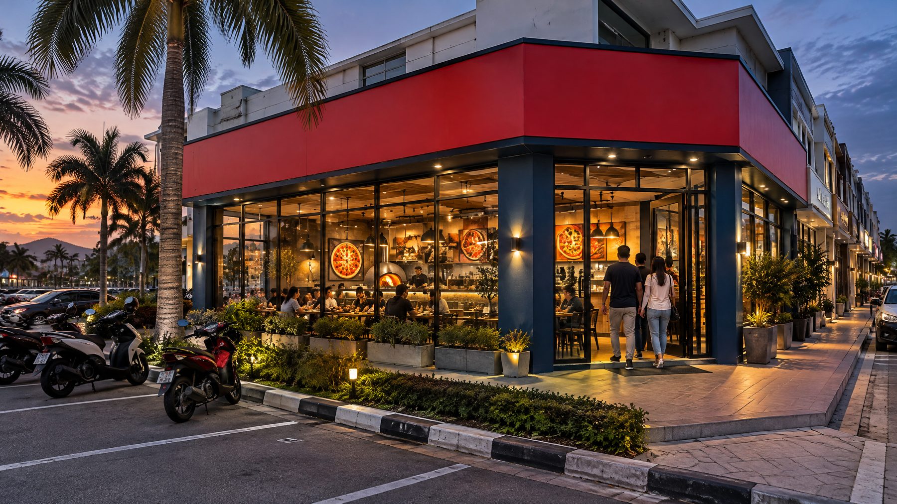 US Pizza outlet