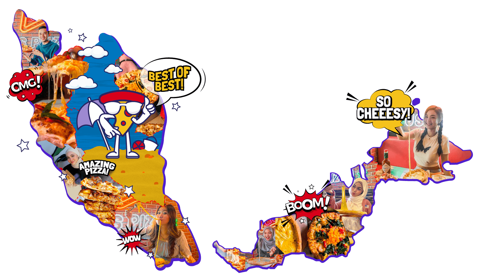 US Pizza across Malaysia