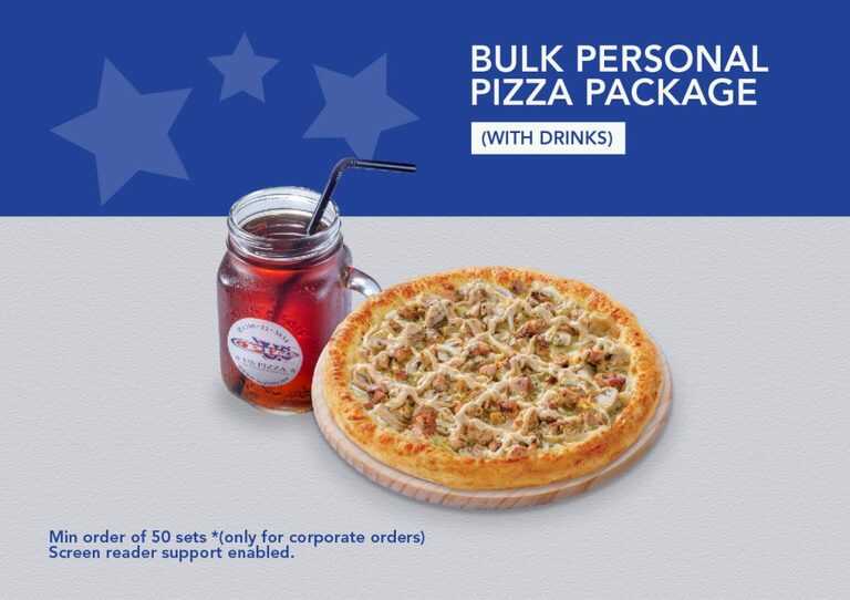 Bulk personal pizza package