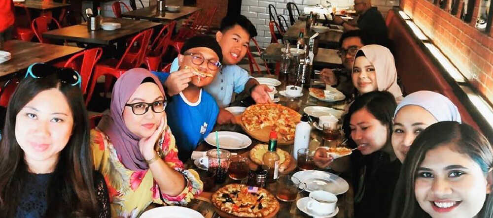 Corporate gathering at US Pizza