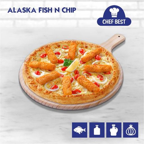 Alaska Fish n Chip Pizza