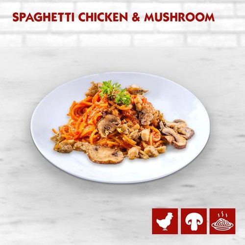 Spaghetti Chicken & Mushroom