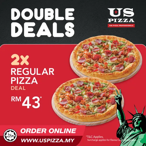 2× Regular Pizza Deal